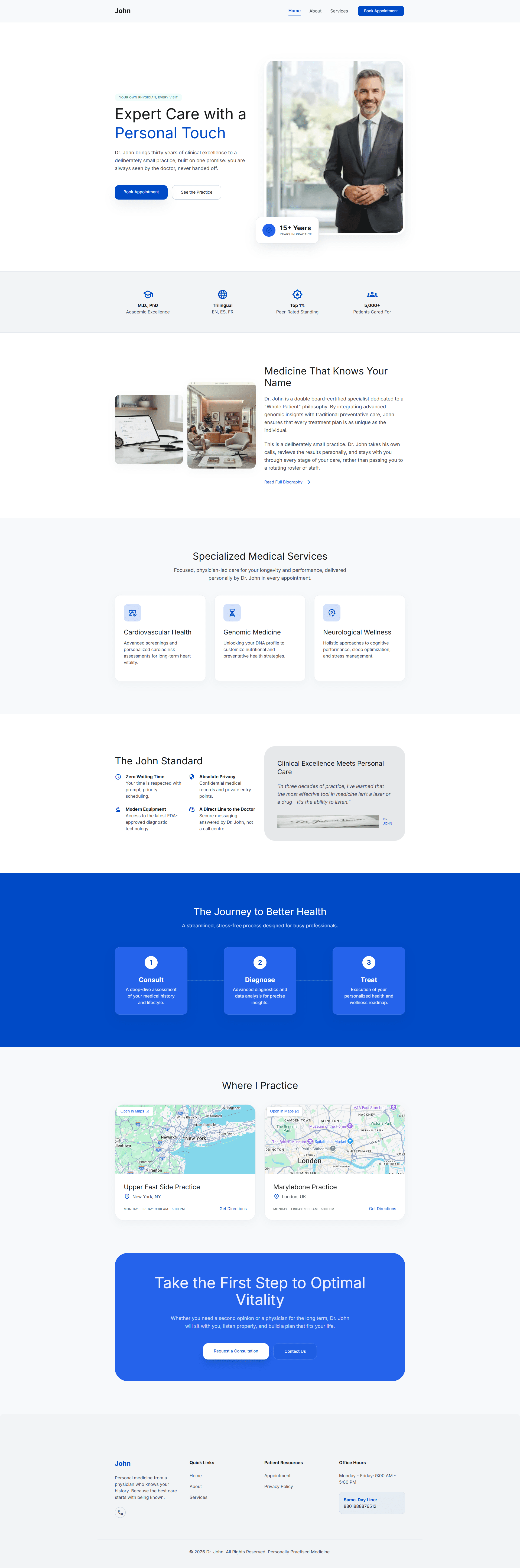 Template 01 Light - Expert Care with a Personal Touch